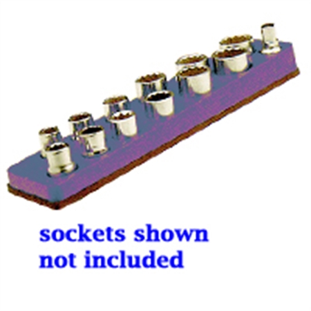 MECHANICS TIME SAVER 3/8 in. Drive Magnetic Purple Socket Holder 5.5-22mm 710